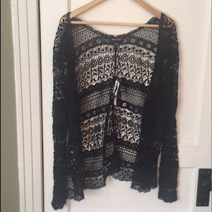 NWT - Crochet cardigan